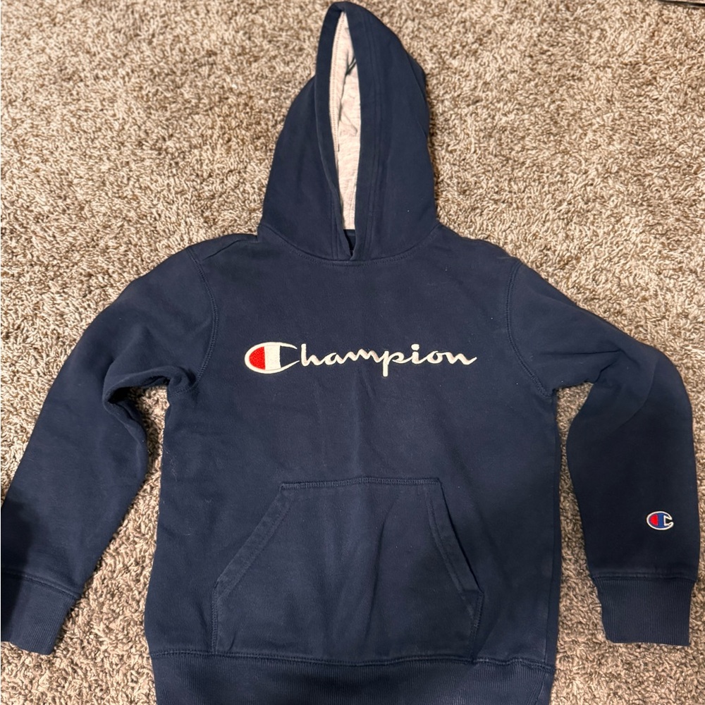 Champion Navy Blue Kids Hoodie